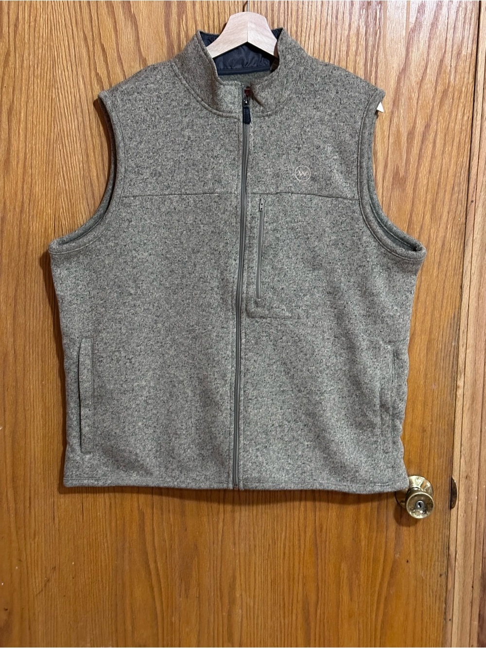 Wrangler Men's Gray fleece‎ vest sz xl